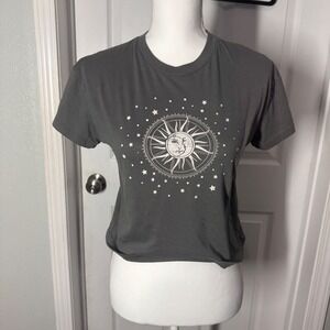 Art‎ Class Gray Celestial Sun & Moon Graphic Tee – Youth Large (10/12)